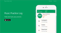 Desktop Screenshot of musicpracticelog.com