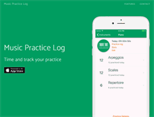 Tablet Screenshot of musicpracticelog.com